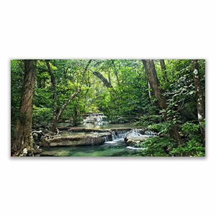 Tulup Splashback - 140x70cm Backsplash Cooker Hob Wall Splashback - Kitchen Wall Panels - Heat Resistant - Toughened/Tempered Safety Real Glass -