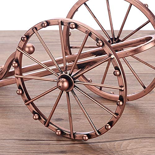 NEOCHY Antique Iron Art Wine Bottle Holder Decorative Metal Artillery Miniature Wine Rack Barware Ornament