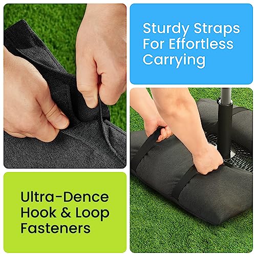 Rhino BaseMate Umbrella Base Weights Outdoor Fillable Sandbags | Weatherproof Patio Furniture Weights | 2 Sandbag Weights for 49 lb. Each | Arche