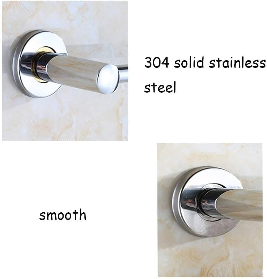 XHALERY Bathroom Bath Towel Bar, Single Towel Rack for Bathroom, Towel Holder Wall Mount Tower Hanger/80Cm
