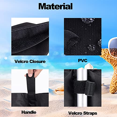 Gazebo Weights Set of 4 Heavy Duty Sand Weight Bags 600D Gazebo Weights Bags PVC Waterproof Gazebo Leg Weights for Gazeb, Pop Up Canopy Tents Out