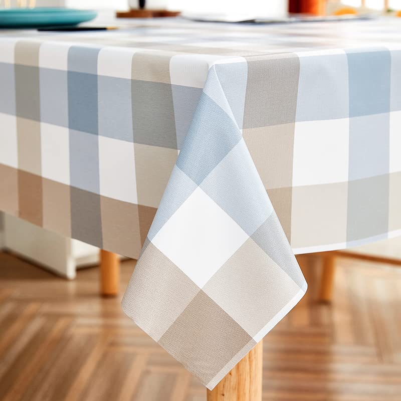 LOHASCASA Christmas Tablecloth Vinyl Oilcloth Tablecloth Small Rectangle Peva Vynle Wipeable PVC Waterproof Plastic Spill Proof Tablecloths Weigh