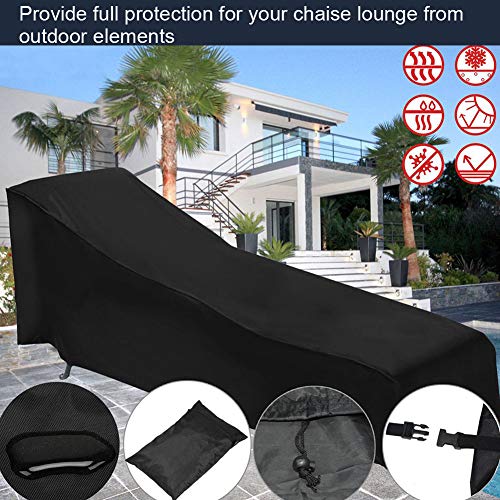 Omabeta Outdoor Sun Lounger Cover, Outdoor Recliner Chair Cover Waterproof Chaise Cover Foldable for Beach for Outdoor Furniture