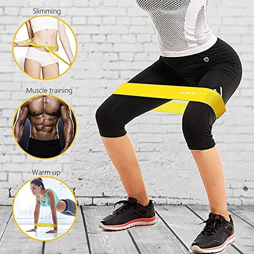 NXYJD 5PCS Yoga Resistance Bands Stretching Rubber Loop Exercise Fitness Equipment Strength Training Body Pilates Strength Training