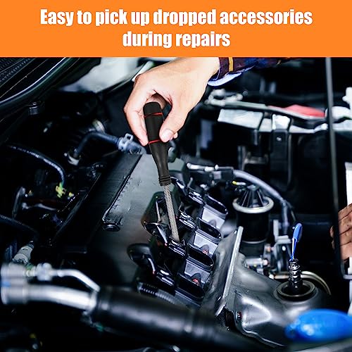 RosewineC 60 CM Flexible Pick Up Tool, Strong Magnetic Pipe Tool with 500mm Flexible Gooseneck, Portable Magnet Handheld Tool for Picking Up Smal