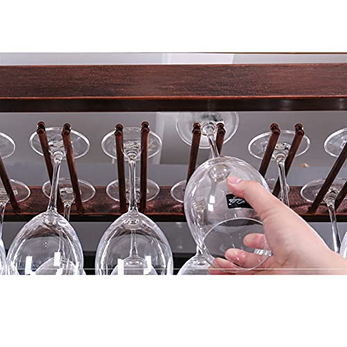 EYLINK Hanging Wine Rack, European Simple Creative Wine Rack, Home/Bar Counter/Wine Cabinet Adjustable Boom Wine Glass Holder, Upside Down Goblet