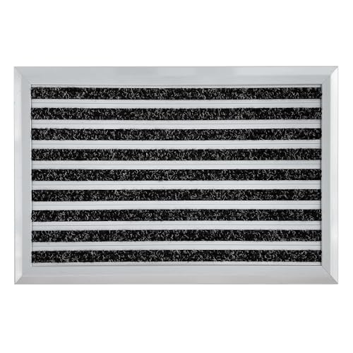 Nicoman Boot Scraper, Brush with Carpet Strip Doormat, Heavy Duty Barrier Dirt-Trapper Aluminium Metal Door Mat