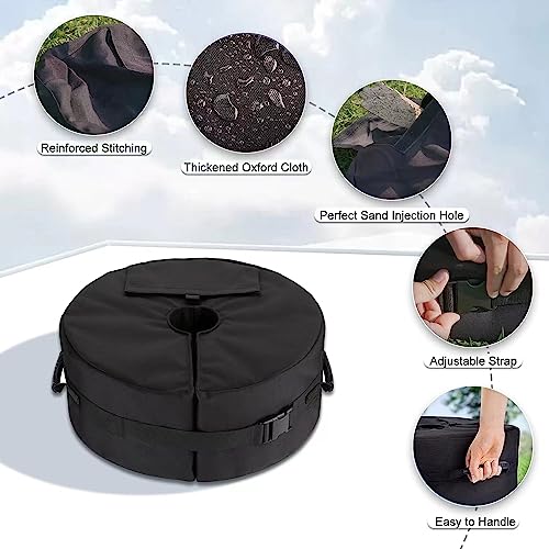 Flagest Parasol Base Weights Bag, Heavy Duty Umbrella Sand Base Up to 88lb,Side Opening Sturdy Sunshade Base Stand Sandbags,Outdoor Parasol Weigh