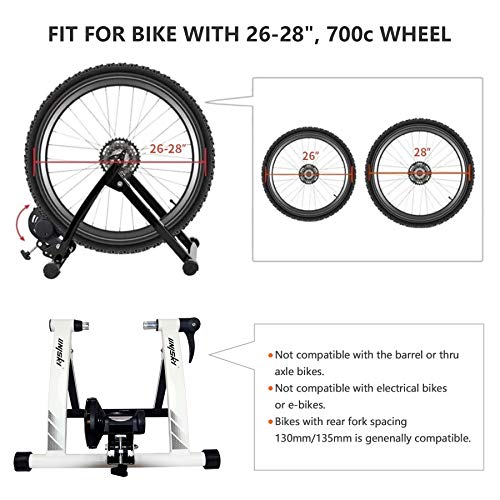 UNISKY Turbo Trainer Bike Trainer Stand Indoor Magnetic Bicycle Training Stand Quick Release Riding Stand for Mountain & Road Bike