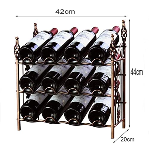 NEOCHY Modern Minimalist Wrought Iron Wine Rack, Bar Creative European Style Wine Bottle Rack