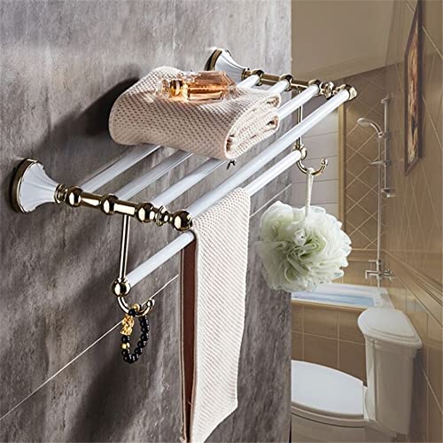 HIGOH Towel Racks,Bathroom Towel Rack Wall Mounted Towel Holder,Bathroom Accessories,Towel Rack,Towel Holder Shelf Bath Hardware