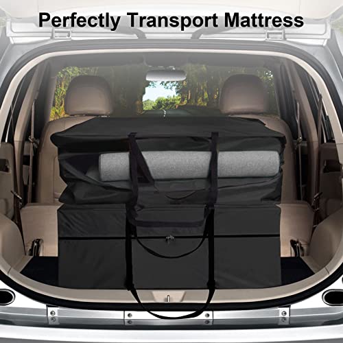 Hohong Folding Mattress Storage Bag for Milliard 10cm Folding Mattress,Tri Folding Mattress Carry Case Tri-Fold Guest Bed Mattress Bag-80x66x33cm
