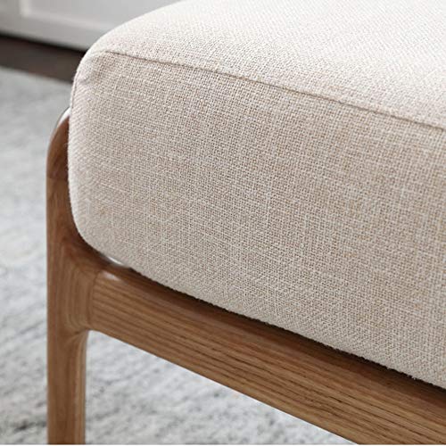 LUKEO Wood Stool, Sofa Footstool Sofa Footrest Footrest, Rectangular Family Footstool