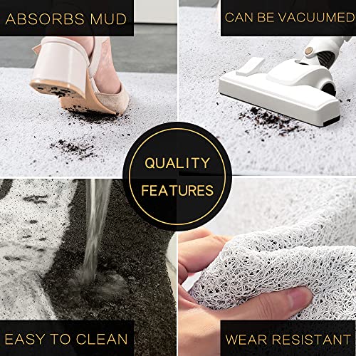 MR FANTASY Cat Door Mat Outdoor Entrance, Durable Welcome Mat, Mud Absorbent Doormat, Indoor Outdoor, Low-Profile Floor Mats, Front Door Mat for