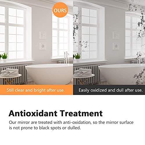 EMKE 500 x 700 mm Illuminated LED Bathroom Mirror LED Mirrors Light with Touch Control Switch + Demister