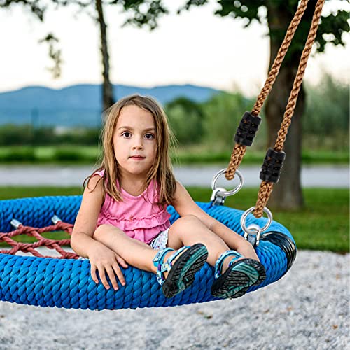 DEANKEJI 2 Pcs Swing Ropes Adjustable 1.8M Extension Rope Swing - Tree Swing Straps - Adjustable Hanging Ropes Suitable for Camping Hammocks, Swi