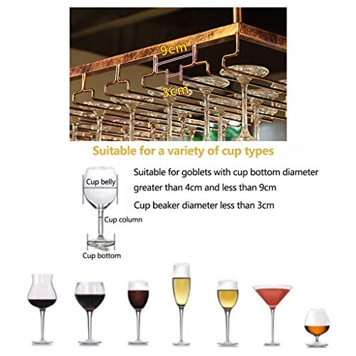 Stylish Simplicity Industrial Retro Stylish Simplicity Down Wine Rack Simple Display Wine Glass Holder Household Goblet Holder Adjustable Height