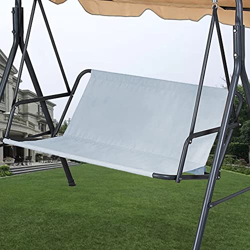 Patio Swing Cushion Cover Replacement, 600D Oxford Fabric Waterproof Outdoor Swing Seat Cover Dust-proof Protective Covers for Yard, Balcony, Gar