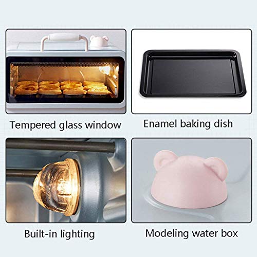 AIQMML Oven 20L Toaster Oven, Multi-Function Stainless Steel Finish with Timer - Toast - Bake - Broil Settings, Natural Convection - 1200 Watts o