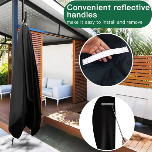 Parasol Cover Waterproof Cantilever Parasol Protective Cover 420D Outdoor Umbrella Cover for 2 to 4m Oxford Fabric Garden Outdoor Umbrella (280 x