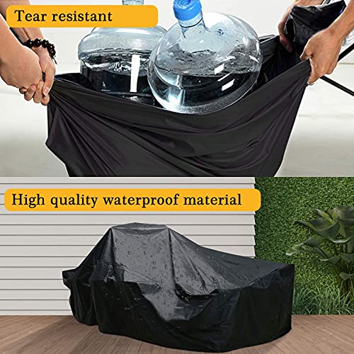 Essort Waterproof Furniture Cover, Patio Furniture Cover Polyester Outdoor Garden Furniture Protection for Tables and Garden Chairs, Black 200 ×