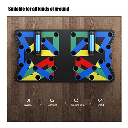 Push Up Board, Ergonomic Design Handle, Body Building Fitness Exercise Different Muscle Groups, Antiskid Training Tools