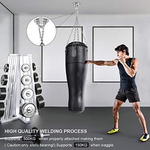 Heavy Duty Swing Hangers 500KG Capacity Stainless Steel Hammock Hook,Ceiling Hook,Suspension Hooks with Screws for Hanging Chair Yoga Swing Sets