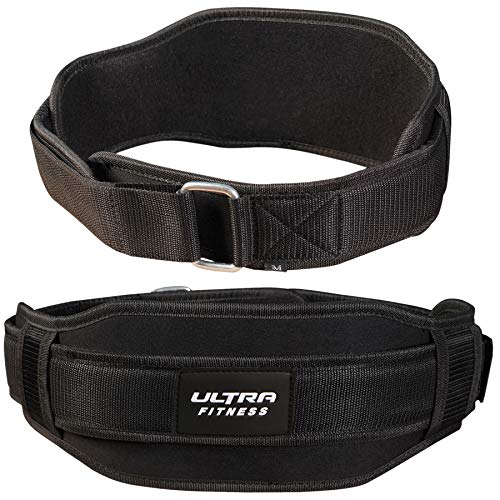 CROSSJAB Weight Lifting Belt Gym Fitness Training Double Strength Neoprene 5.5 Inch Bodybuilding Workout Belt Men Women Support Powerlifting Squa