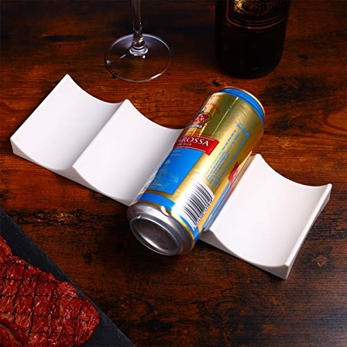 Hemoton Bottle Can Stacker, Silicone - Fridge Beer Cola Bottle Wine Racks Holders Organiser| Space Savers in Cabinet, Fridge, Pantry, Kitchen| Pe