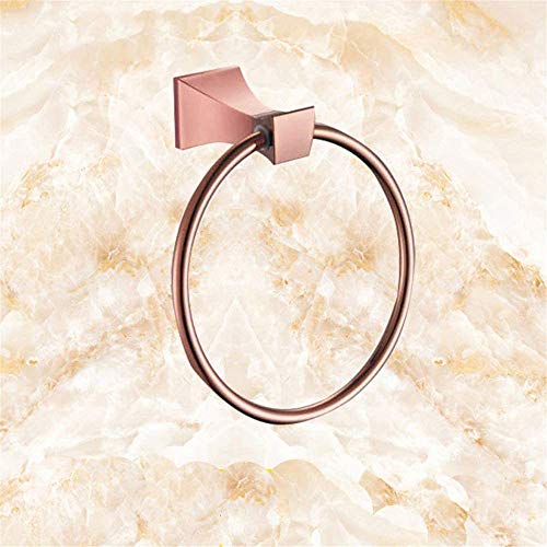 GAKIN Towel Holder Bathroom Rose Gold Zinc Alloy Rack Modern Simple Ring