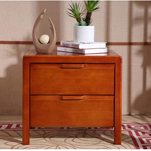JJZXD Floor Cabinet, 2 Drawers Wooden Storage Cabinet for Home Office Living Room Bathroom Side Table Sturdy Bedroom Night Stand