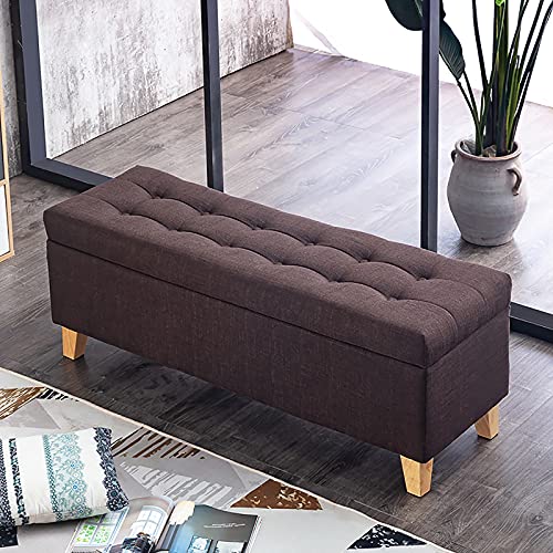 shoe storage bench ottoman Storage Benches Modern Footrest End Of Bed Bench For Living Room Bedroom,Linen Upholstered Sofa storage Ottoman Bench