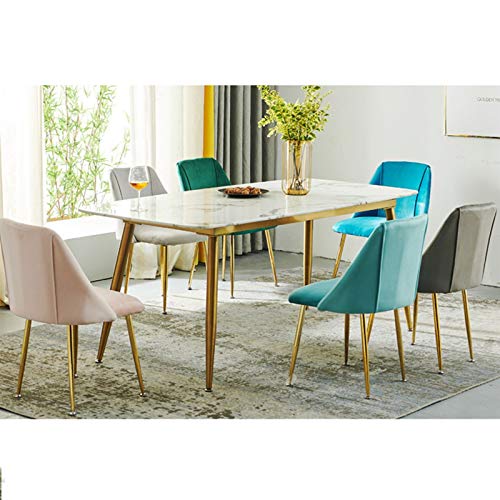 Modern Kitchen Dining Room Chairs Dining Chair With Metal Legs Velvet Seat And Backrests For Office Chair Lounge Dining Kitchen Bedroom (Color :