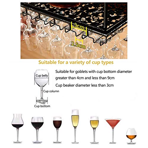 Stylish Simplicity Wine Bottle Holder Vintage Iron Inverted High Glass Rack Bar Floating Rack Adjustable Height Kitchen Cutlery Bottle Holder Win