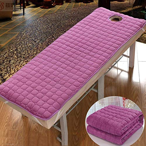 JY&WIN Quilted Mattress Topper,Soft Touch Cotton Mattress Pad For Beauty Salon Massage Tattoo Hotels Daily Life Use Non Slip-light Tan 60x180x3cm