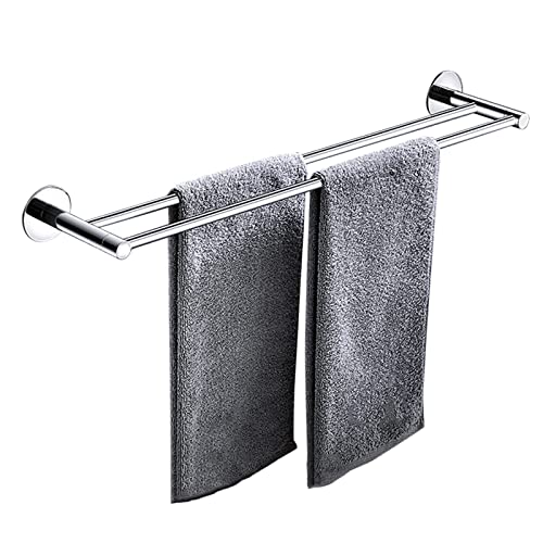Towel Shelf Wall Mounted Towel Rack Stainless Steel Towel Bar No Drilling Self Adhesive Anti-rust For Kitchen Bathroom,Chrome A,40cm