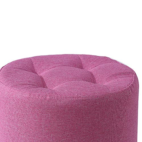 LUKEO Sofa Footstool, Household Footstool with Wooden Legs, Stylish Shoe Changing Stool