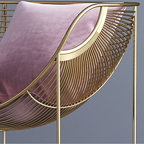 DLOETT Ins Nordic Livingroom Chairs Wrought Iron Backrest Dining Chair Minimalist Leisure Bar Table and Chair Combination