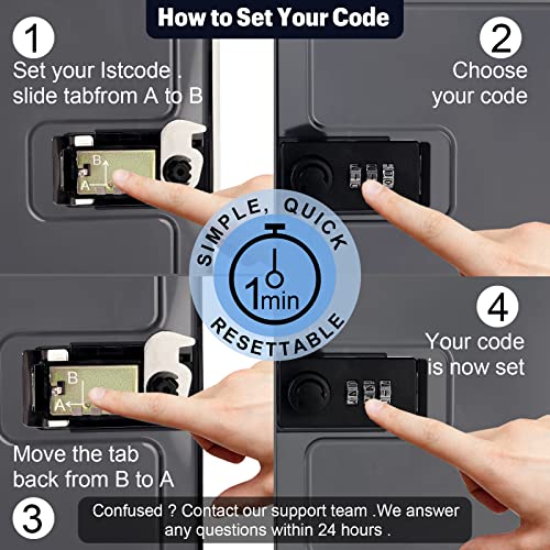 Lockable Box, Clear Lockable Storage Box for Food,Tech and Home Safety, Medicine Lock Box for Safe Medication,Lockable Storage Bin, Tablet Phone