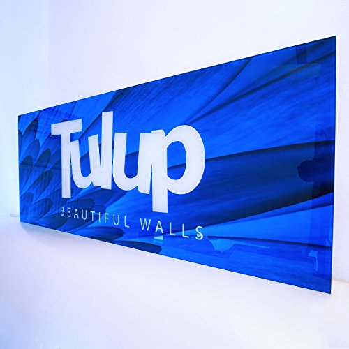 Tulup Glass Splashback for Kitchen - 55.1 in x 27.6 in / 140x70 cm - Cooker Wall Protection Tempered Glass - Boats City Sea Landscape