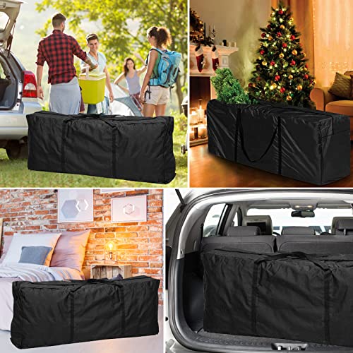 LIROPAU Garden Furniture Cushion Storage Bag, Heavy Duty Rip Proof 210D Oxford Fabric Outdoor Waterproof Storage Bag, Handbag Carry Case Organise