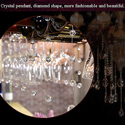 EYLINK European Solid Wood Wine Rack Wine Glass Holder Hanging Home Bar Counter Wine Cabinet Upside Down Goblet Holder Home Decoration