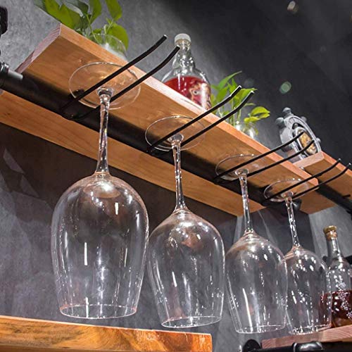 LIUZH Wall Decoration Wine Rack, Home Wall Wine Rack, Vintage Industrial Wall Iron Wine Rack