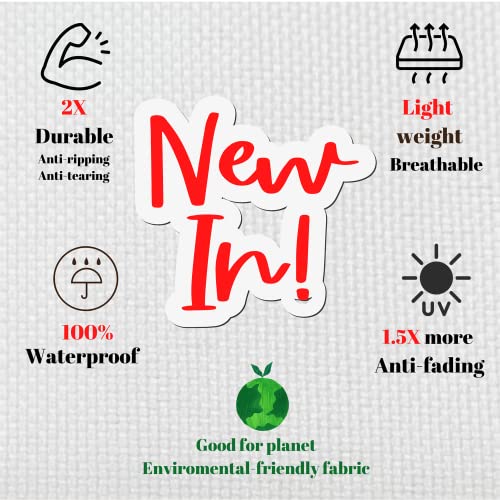 F&J Outdoors Garden Sofa Cover Waterproof Outdoor UV Resistant Eco-friendly Fabric Deep Seat Couch Covers, 208x99x61/89cm,Grey