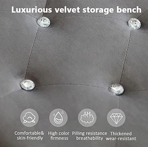 shoe storage bench ottoman Storage Benches Velvet storage Bench Upholstered storage Ottoman,Tufted Foot Stool Lift Top,Modern Bedroom Bench Entry