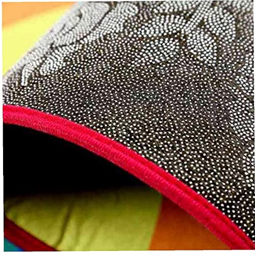 Outdoor Front Door Mats Rainbow Rug Housewarming Doormat Gift Present Dirt-trapper Barrier 18x34 Inch Multicolor