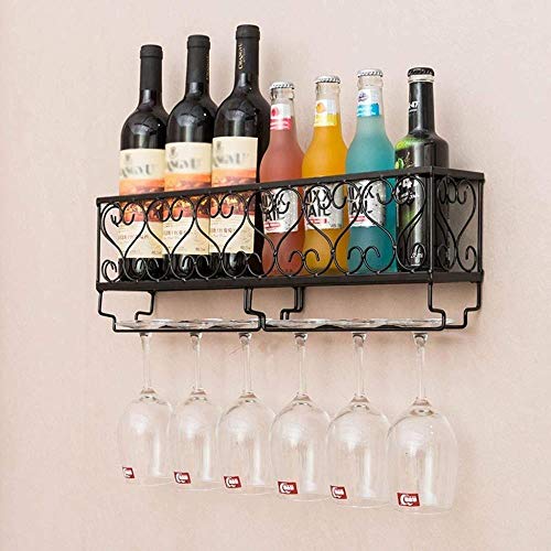 NEOCHY Wine Rack Modern Wall-Mounted Wine Bottle Display Display Home Living Room Kitchen Decoration Modern Wall-Mounted Storage Rack