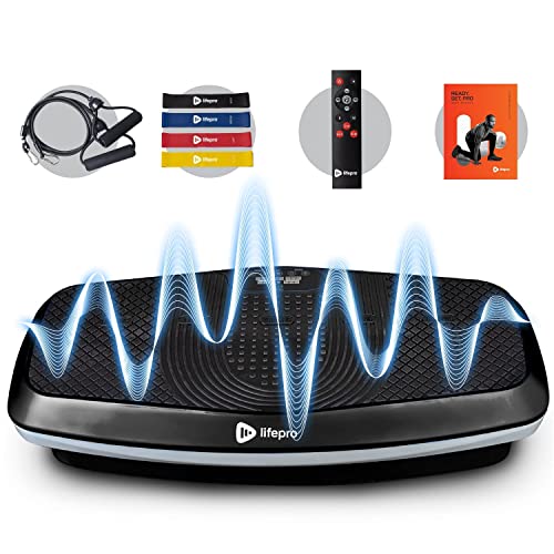 LifePro Hovert 3D Vibration Plate Machine - Dual Motor Oscillation, Lateral + 3D Motion Viberation Platform Machine - Full Whole Body Vibrarating