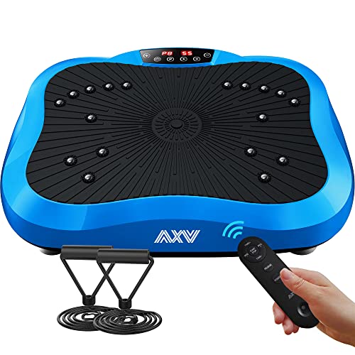 AXV Vibration Plate Exercise Machine Whole Body Workout Vibrate Fitness Platform Lymphatic Drainage Machine for Weight Loss Shaping Toning Wellne