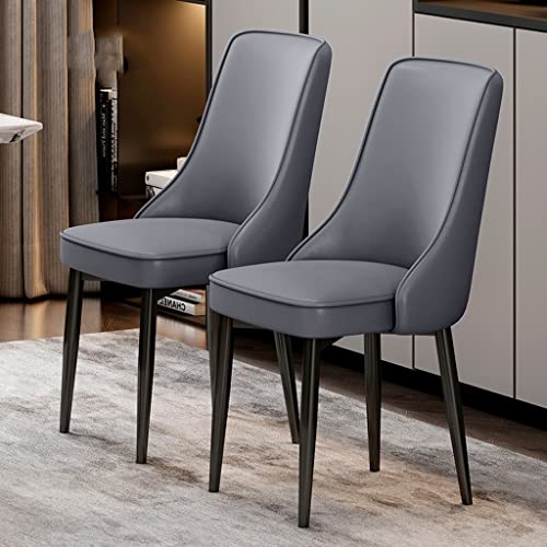 Kitchen Dining Room Furniture Chairs Kitchen Dining Chairs Set Of 2 Water Proof PU Leather Lounge Chair with Carbon Steel Feet for Living Room Be